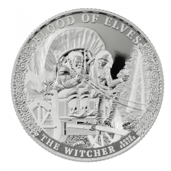 1 oz (31.10 g) sidabrinė moneta The Witcher Book Series - Blood of Elves, Kamerūnas 2024