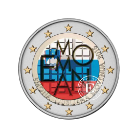 2 Eur pièce colorée Emona, Slovénie 2015