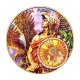 1 oz (31.10 g) silver colored coin American Libertad - The Last Aztec Emperor, Mexico 2024 (partially gold plated)