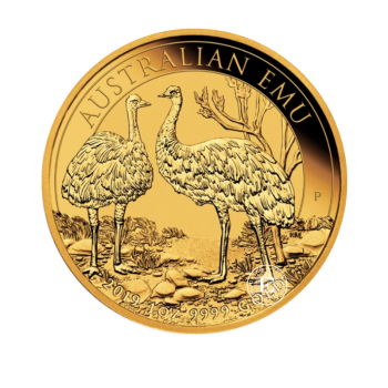 1 oz (31.10 g) pièce d'or Australien Emu, Australie 2019