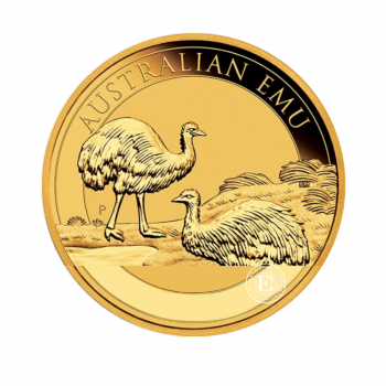 1 oz (31.10 g) pièce d'or Australien Emu, Australie 2020