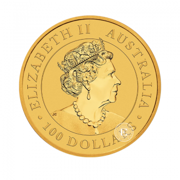 1 oz (31.10 g) auksinė moneta Australijos Emu, Australija 2020