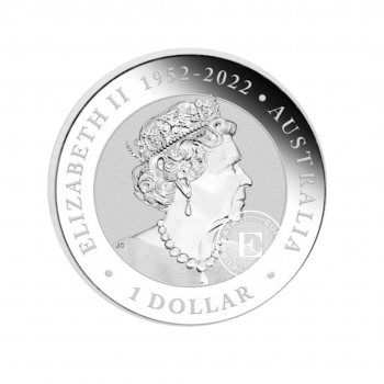 1 oz (31.10 g) pièce d'argent Australien Emu, Australie 2020