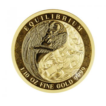 1/10 oz (3.11 g) goldmünze Equilibrium, Tokelau 2024
