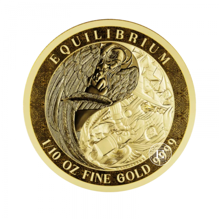 1/10 oz (3.11 g) złota moneta Equilibrium, Tokelau 2024