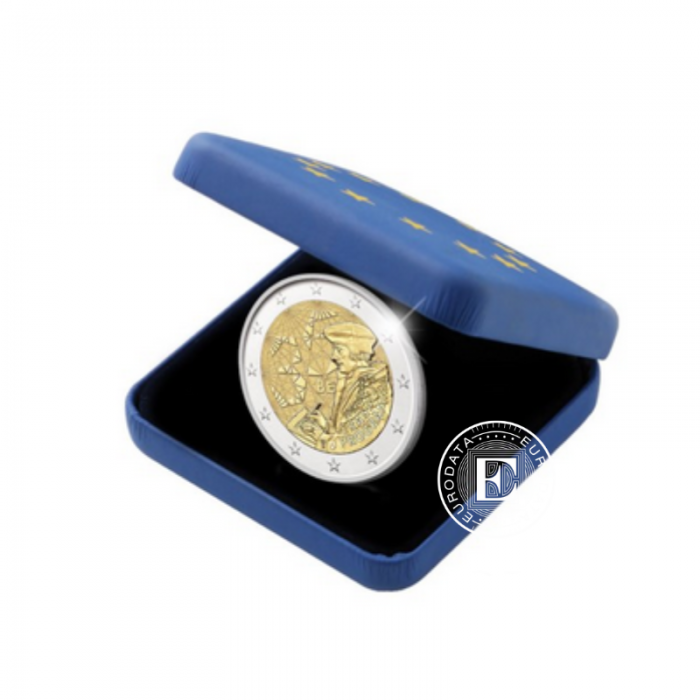 2 Eur PROOF moneta Erasmus, Belgija 2022