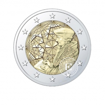 2 Eur Münze Der 35 Jahrestag des Erasmus Programms, Portugal 2022