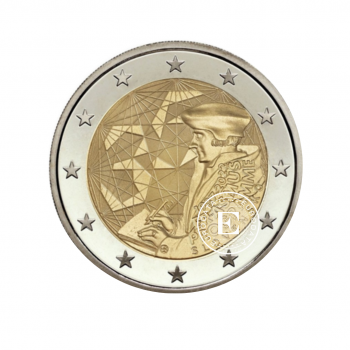 2 Eur Münze Der 35 Jahrestag des Erasmus Programms, Slowakei 2022