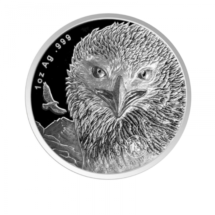 1 oz (31.10 g) srebrna moneta  Golden eagle, Samoa 2024