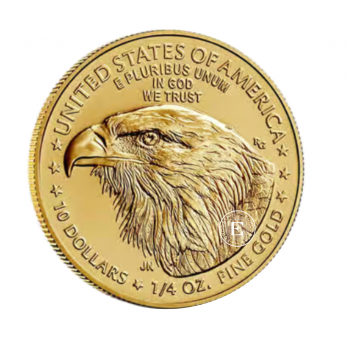 1/4 oz (7.78 g) auksinė moneta Amerikos Erelis, JAV 2024
