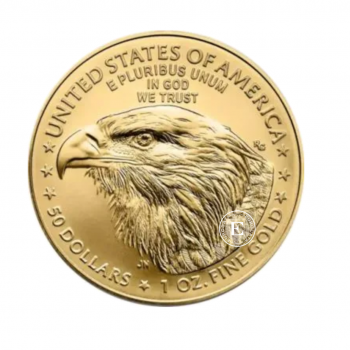 1 oz (31.10 g) auksinė moneta Amerikos Erelis, JAV 2024
