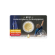 2 Eur coin on card European Year for Development, Belgium 2015 (FR version)