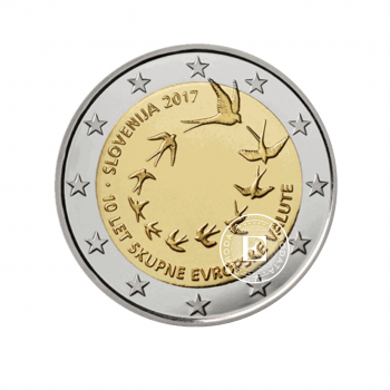  2 Eur pièce  Introduction of the EU, Slovénie 2017