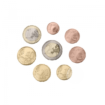  Euro monetų rinkinys nuo 1 cento iki 2 eurų, Lietuva (Mix metai)   