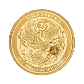 1/10 oz (3.11 g) złota moneta Phoenix, Niue 2024