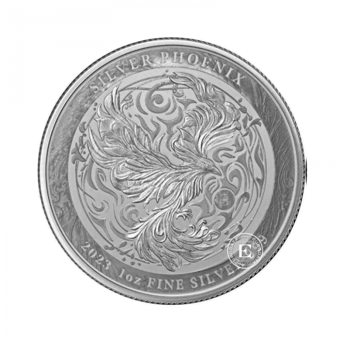 1 oz (31.10 g) srebrna moneta Phoenix, Niue 2023