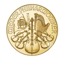 1/10 oz (3.11 g) pièce d'or Orchestre Philharmonique de Vienne, Autriche 2024