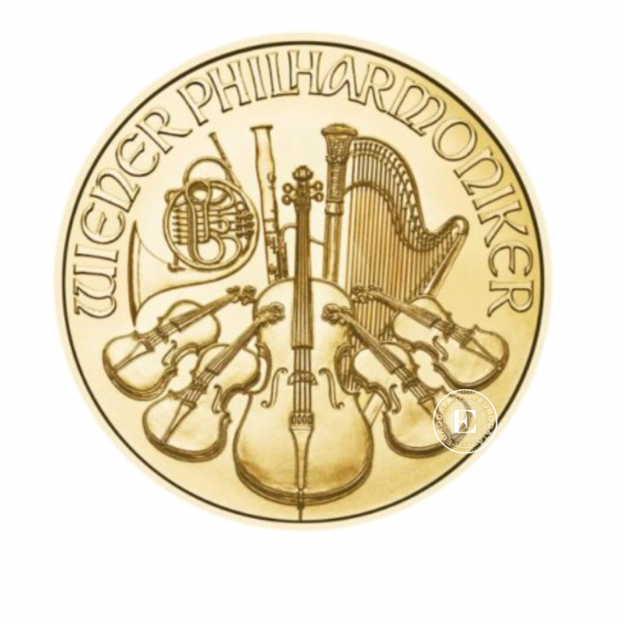 1/2 oz (15.55 g) auksinė moneta Vienos Filharmonija, Austrija 2025