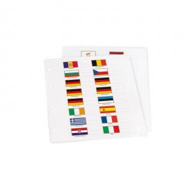 Set of flags for labeling NUMIS album sheets, Leuchtturm