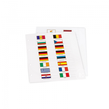 Set of flags for labeling NUMIS album sheets, Leuchtturm