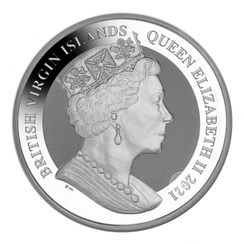 1 oz (31.10 g) silver coin Flamingo, British Virgin Islands 2021