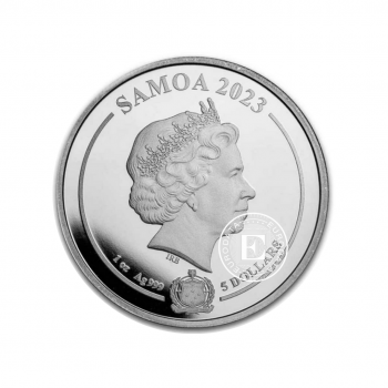 1 oz (31.10 g) sidabrinė moneta DC Comics Flash, Samoa 2023