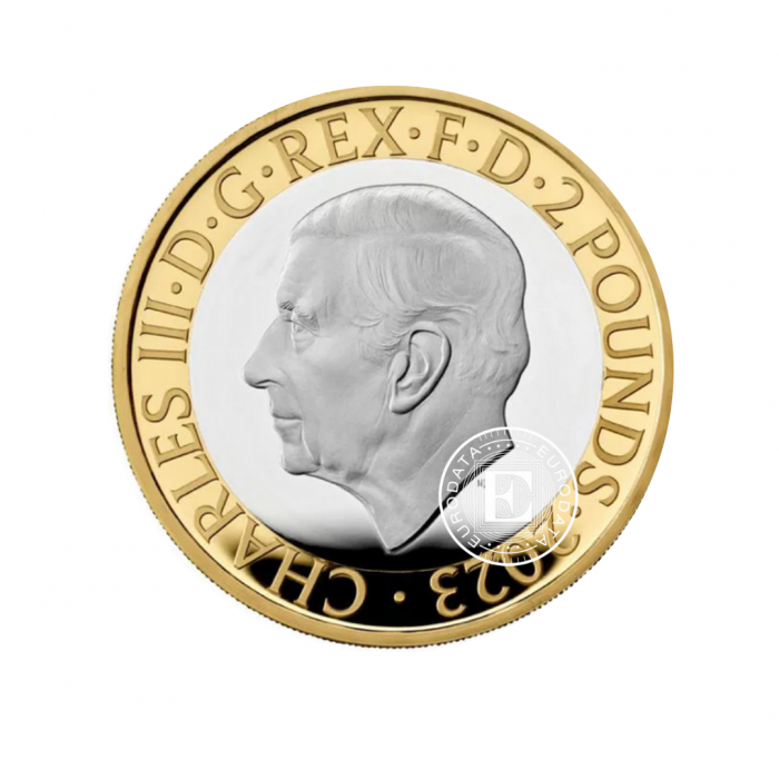 22.20 g pièce couleur PROOF d'argent PROOF The Flying Scotsman, Grande-Bretagne, 2023 (avec certificat)