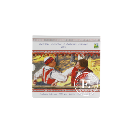 3.88 Eur zestaw monet Folklor, Łotwa 2014