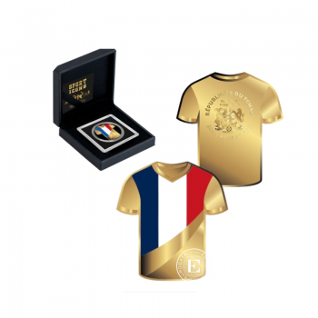 1/1000 oz  złota moneta Football - France, Czad