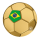 1/1000 oz auksinė moneta Futbolas - Brazilija, Čadas