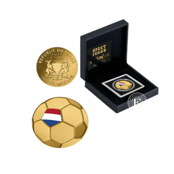 1/1000 oz  złota moneta Football - Netherlands, Czad
