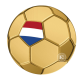 1/1000 oz pièce d'or Football - Netherlands, Tchad