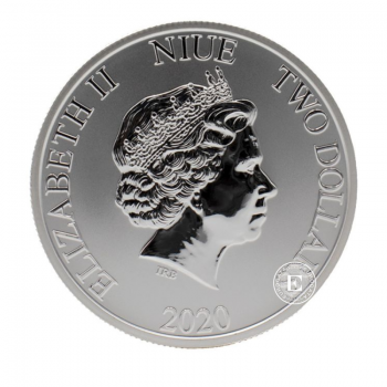 1 oz (31.10 g) sidabrinė moneta Back to Future, Niujė 2020