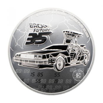 1 oz (31.10 g) sidabrinė moneta Back to Future, Niujė 2020