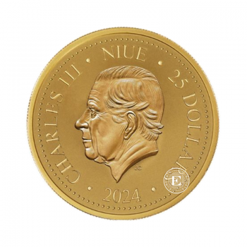 1/10 oz (3.11 g) auksinė moneta Feniksas, Niujė 2024