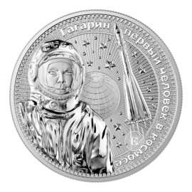 1 oz (31.10 g) srebrna moneta 10 Victories Gagarin - Interkosmos, 2021