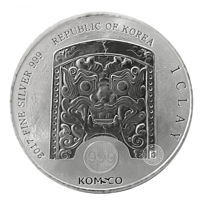 1 oz (31.10 g)  srebrna moneta Zi: Sin Gallus, Korea Południowa 2017