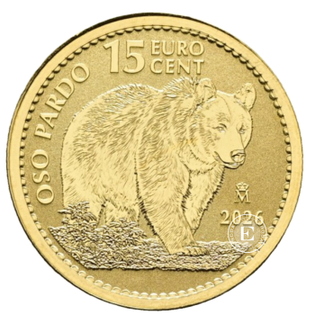 1/10 oz (3.11 g) auksinė moneta Rudasis lokys, Ispanija 2026