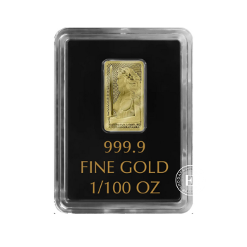 1/100 oz investicinio aukso luitas Germania, Germania Mint 999.9