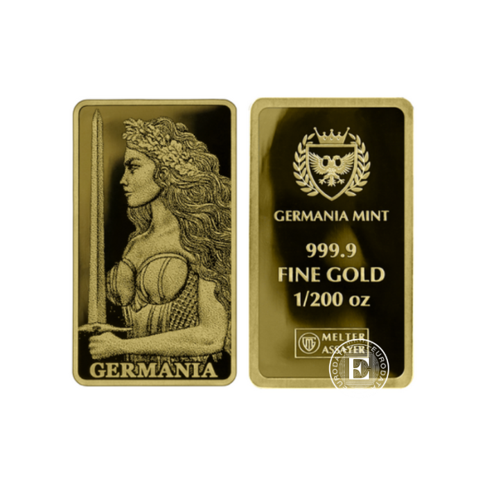 1/200 oz sztabka złota PROOF Germania, Germania Mint 999.9