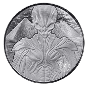 1 oz (31.10 g)  srebrna moneta Alien, Samoa 2025
