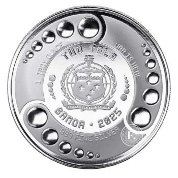 1 oz (31.10 g)  srebrna kolorowa moneta Alien, Samoa 2025