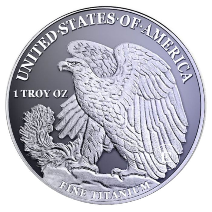1 oz (31.10 g) pièce de titane American Eagle, USA 2025