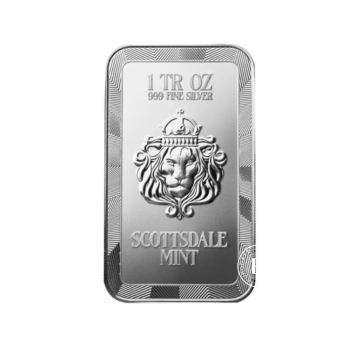 1 oz  (31.10 g) sidabro spalvotas luitas Drakonas - Cānghǎi Boundless Sea, Scottsdale Mint 999