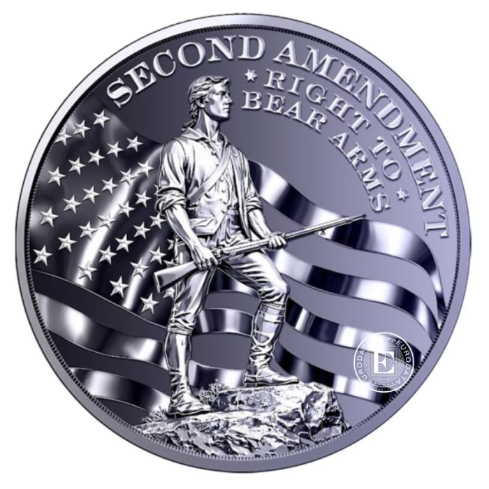 1 oz (31.10 g) titano moneta Don't Tread on Me, JAV 2027