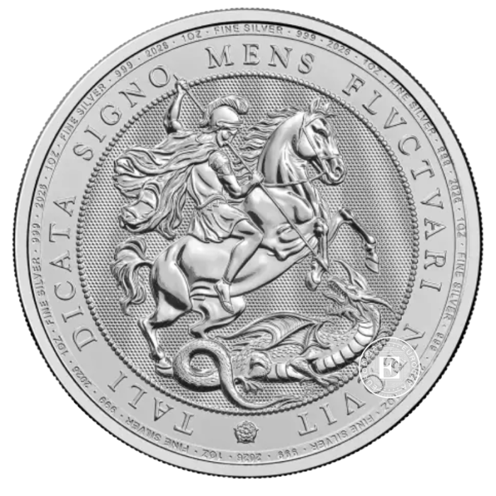 1 oz (31.10 g) srebrna moneta St. George and the Dragon, Wielka Brytania 2026