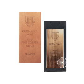 1 kg copper bar Germania Mint 999