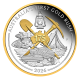 1 oz (31.10 g) silver colored  PROOF coin 175 Years of Gold Rush, Australia 2026 (with certificate) (gilted)