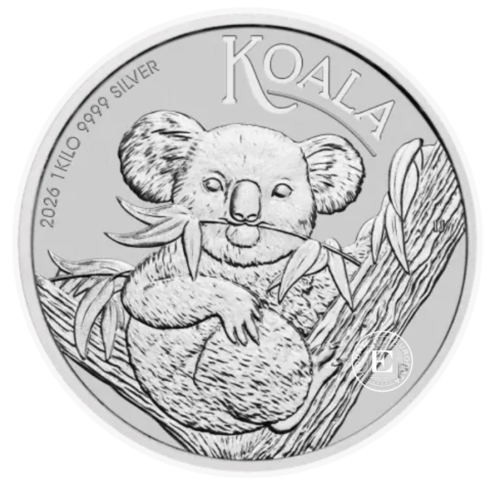 1 kg pièce argent Koala, Australie 2026
