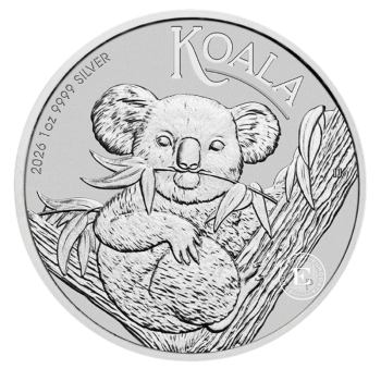 1 oz (31.10 g) sidabrinė moneta Koala, Australija 2026